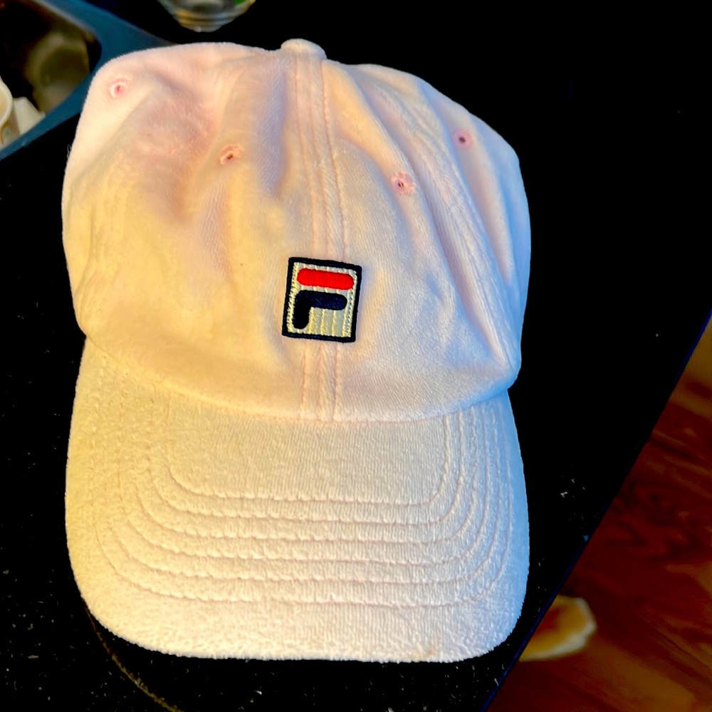 FILA pink velour cap UNISEX